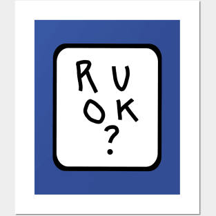 Frame R U OK Are You Okay Graphic Posters and Art